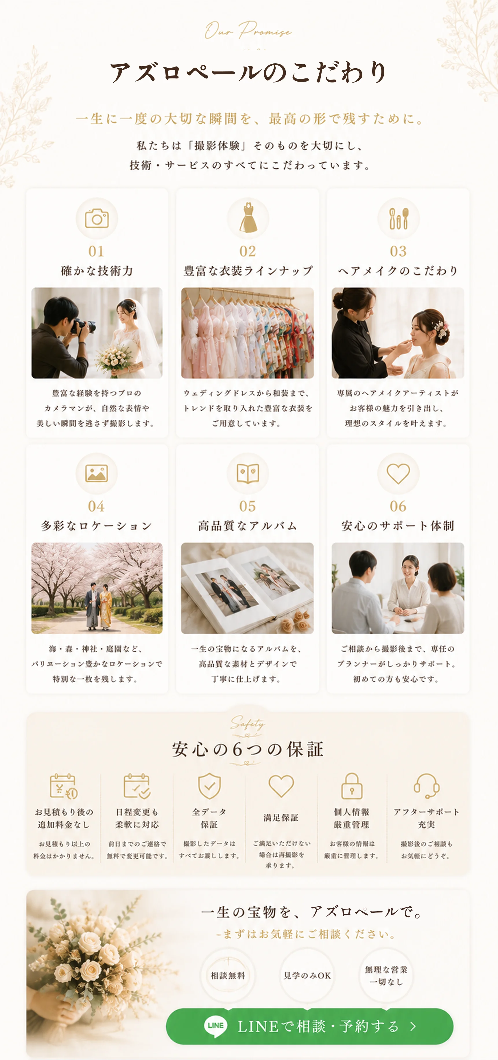 アズロペールのこだわり